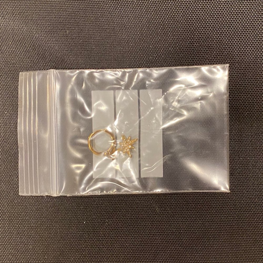 stainless steel star ear ring